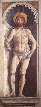 ベノッツォ・ゴッツォーリ Painting - 柱の上のセバスチャン ベノッツォ・ゴッツォーリ